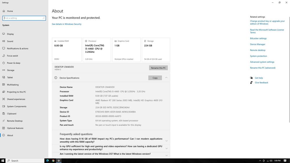 kit placa de baza procesor rami video i5 4460