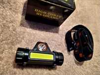 Lanterna frontala Detasabila 2 led XPE + COB + Magnet Incarcare USB