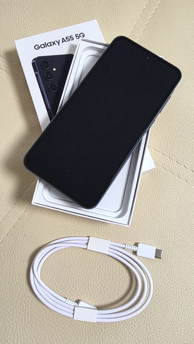 Vand Samsung Galaxy A55 5G impecabil, Navy Blue, cu garantie