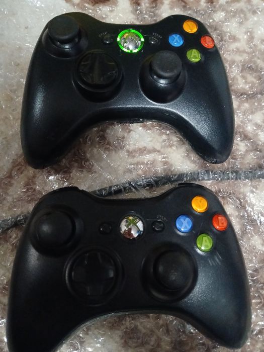 Assalom alekum Xbox 360 uchun Jostiklar sotiladi Simsiz Qora Black