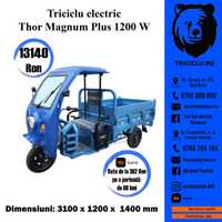 Triciclu electric cu cabina Thor Magnum-Plus basc hidraulica Agramix