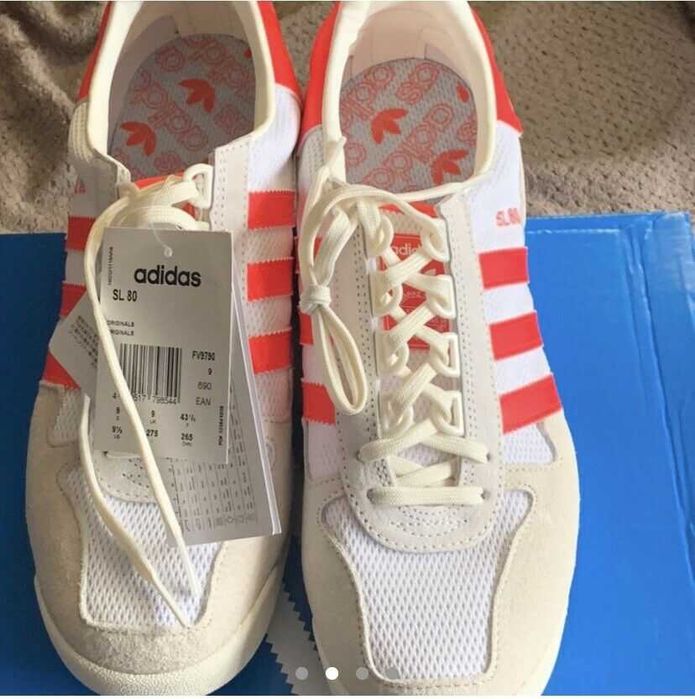 Adidasi Adidas SL 80 white-orange 100% originali 42