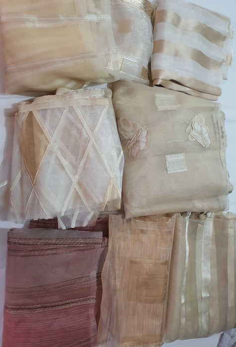 Красиви парчета органза – различни цветове и десени