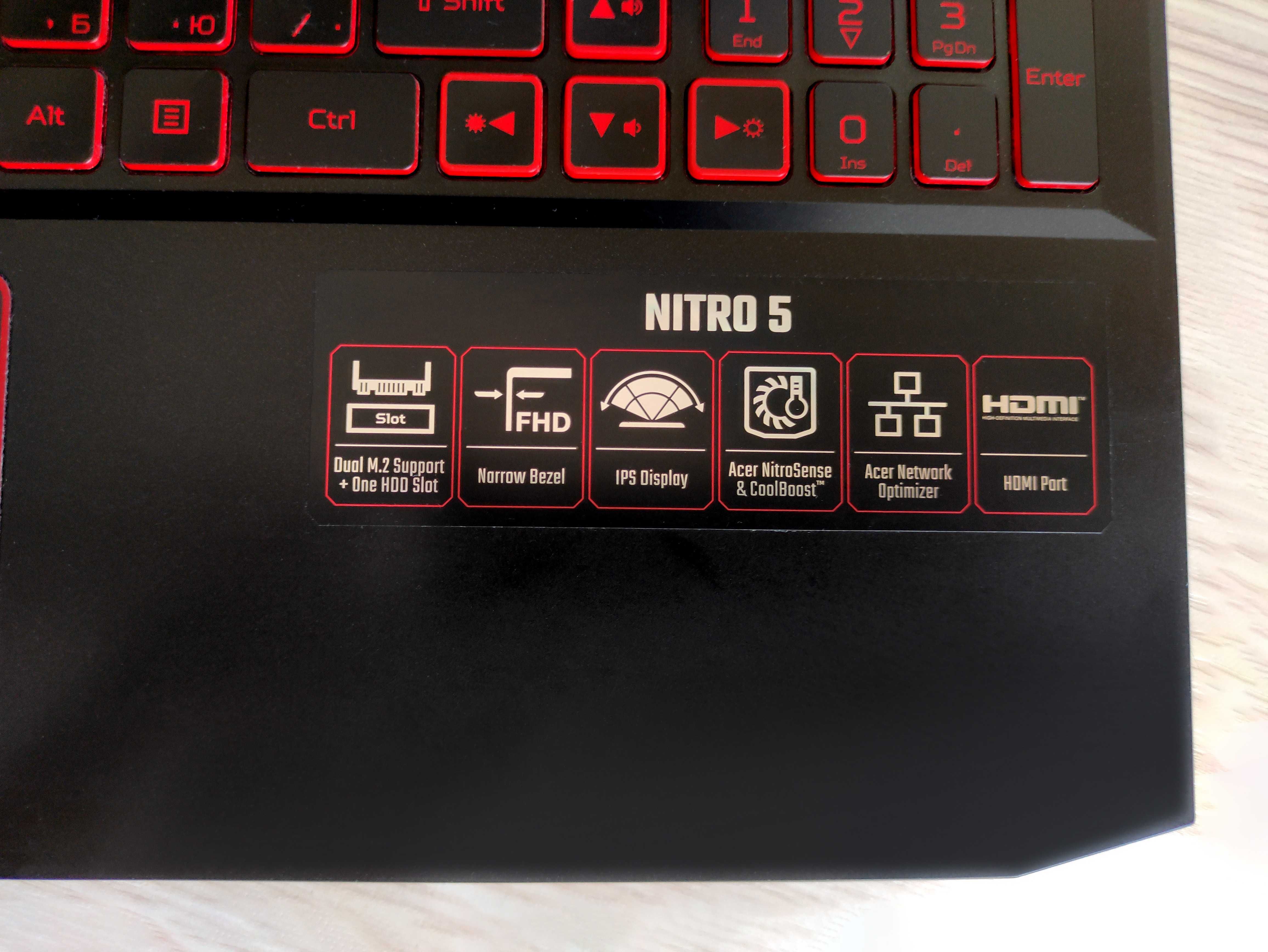 ACER NIRTO 5 GAMING (Ейсер нитро 5 гаминг) - игровой ноутбук.