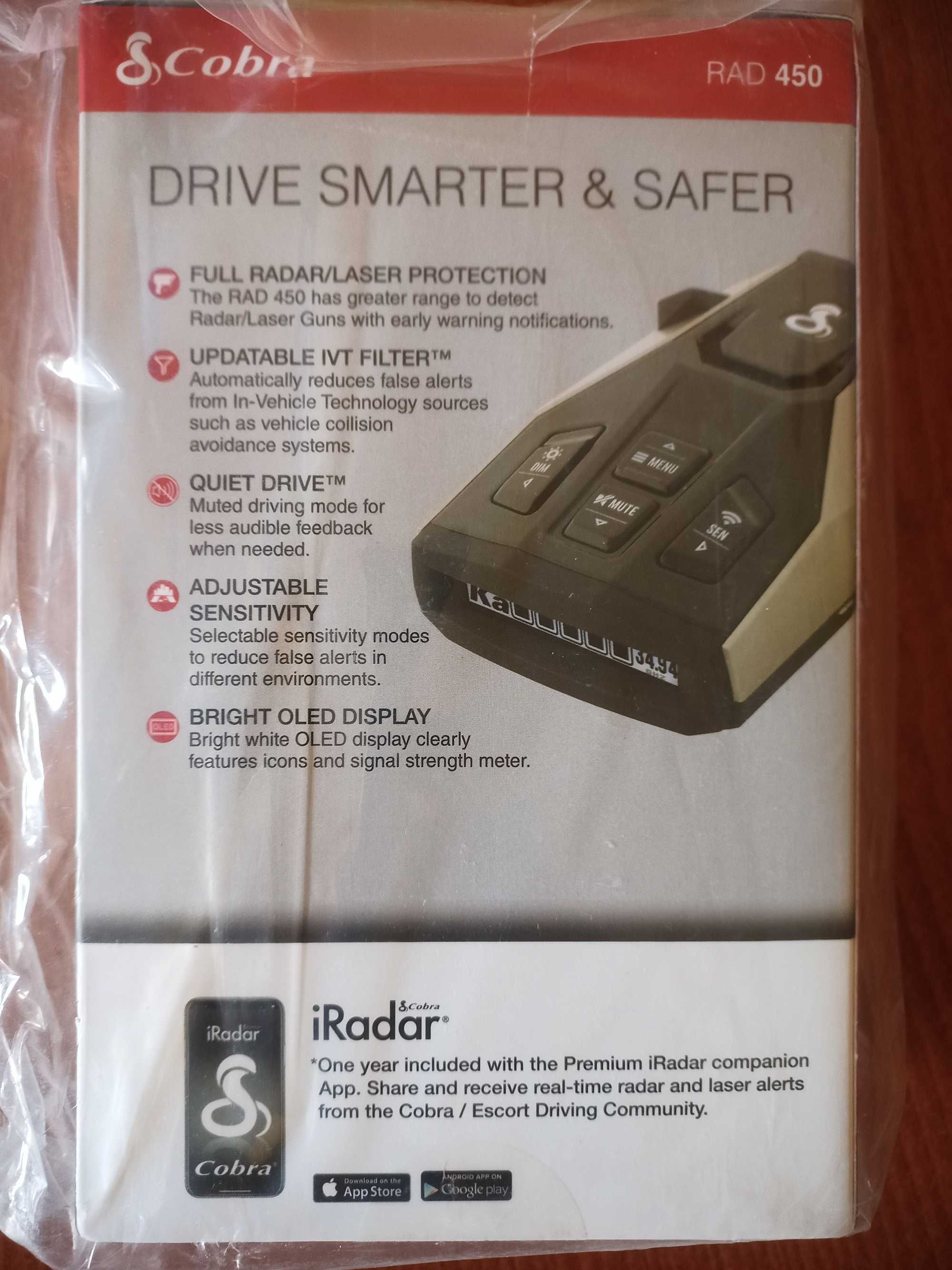 Радар детектор Cobra RAD450