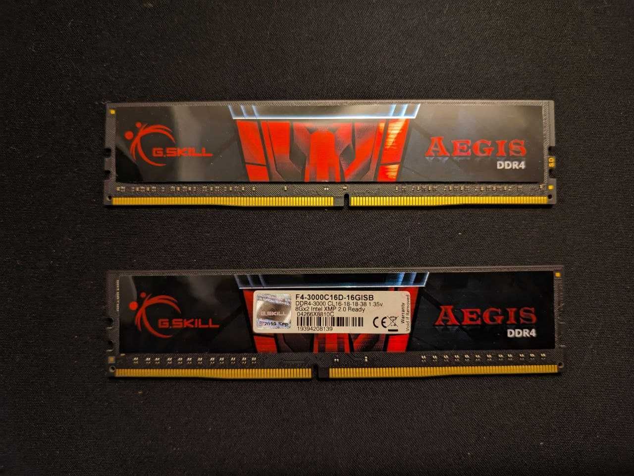 Оперативная память RAM DDR4 2xG.Skill Aegis 8Gb 3GHz (16 ГБ)