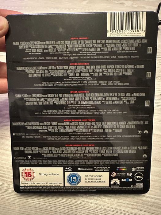 Mission Impossible 1-5 Limited Collection steelbook bluray, SIGILAT !