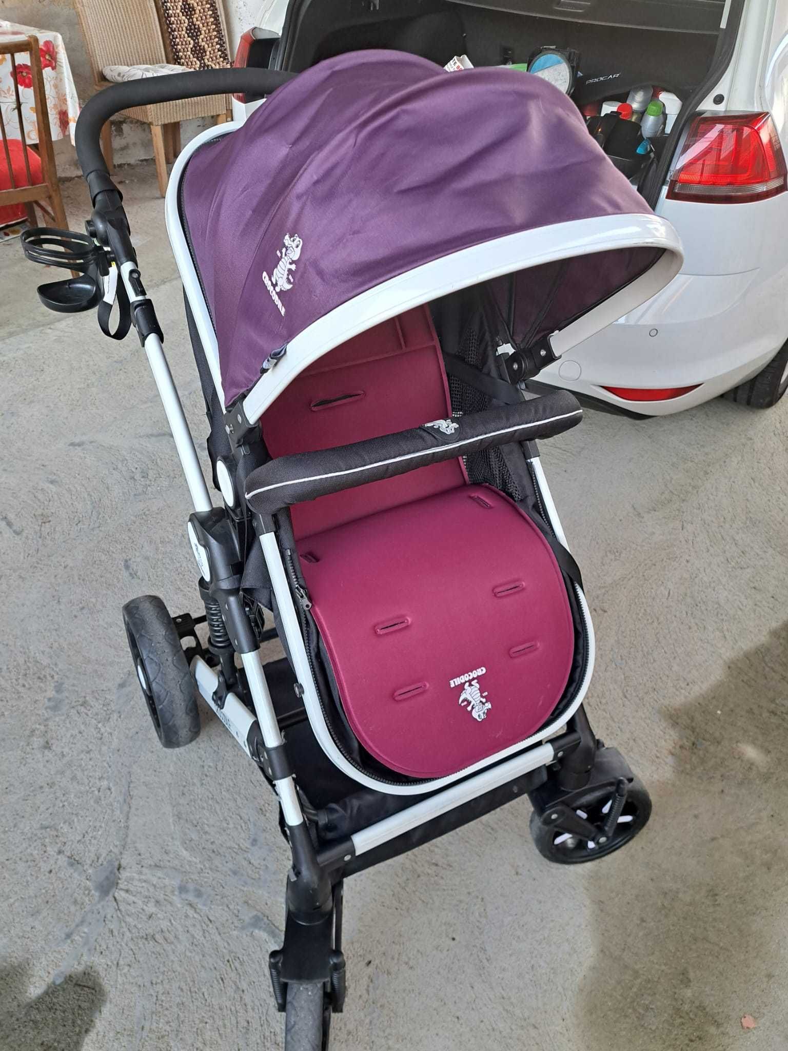 Carucior 2 in 1 X-2 reversibil 0-36 luni Purple aproape Nou