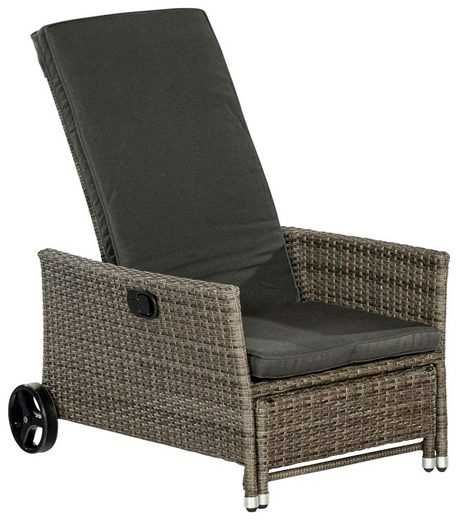 Fotoliu de grădină MERXX, Comfort Deckchair, inclusiv perne