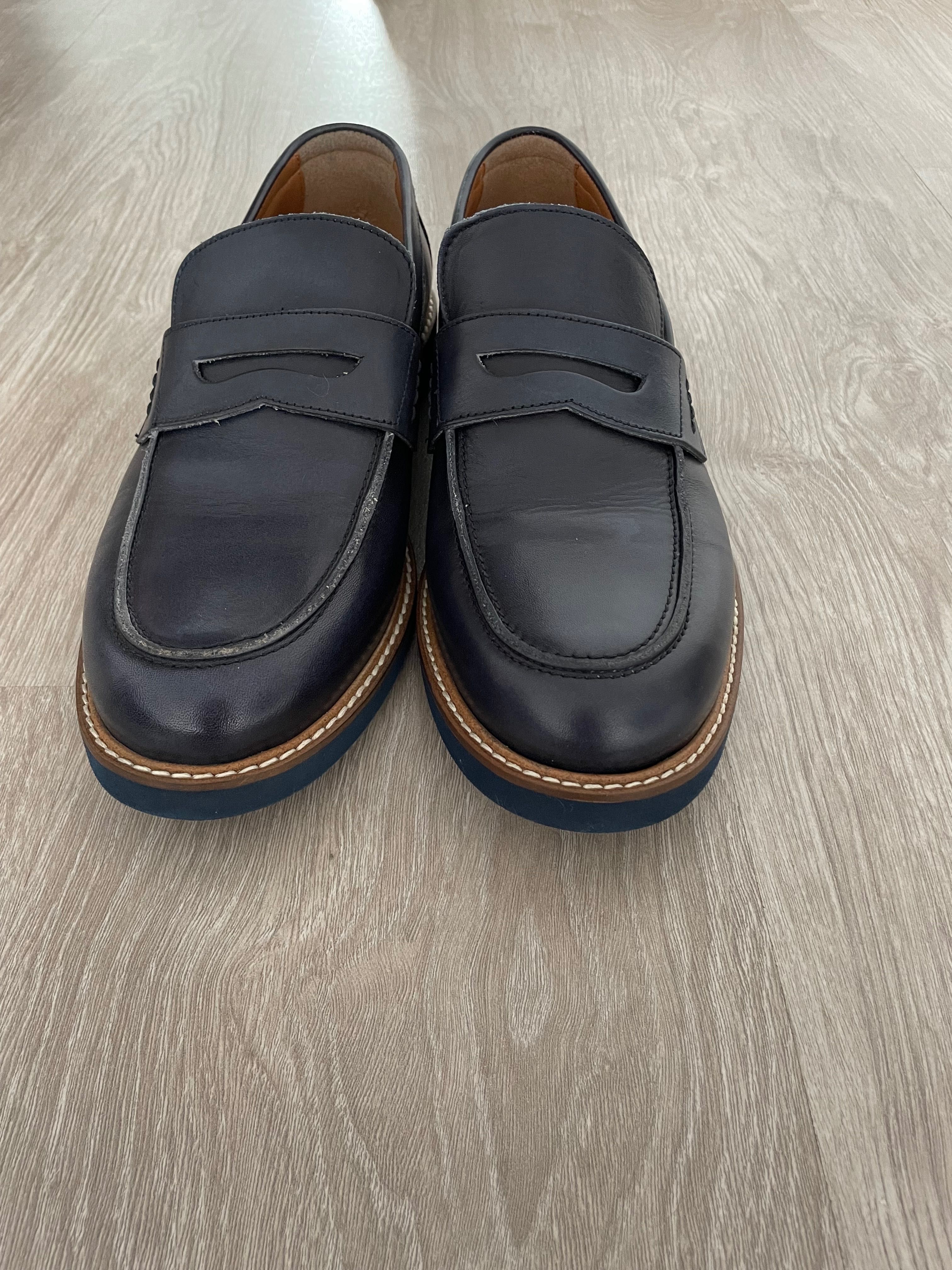 Pantofi bărbătești loafers piele, Batta, mărimea 41