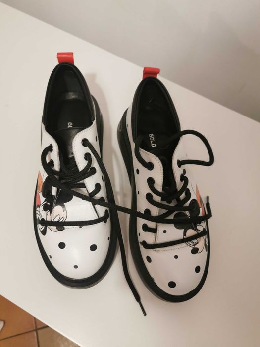 Pantofi sport casual de piele  cu Mickey Mouse