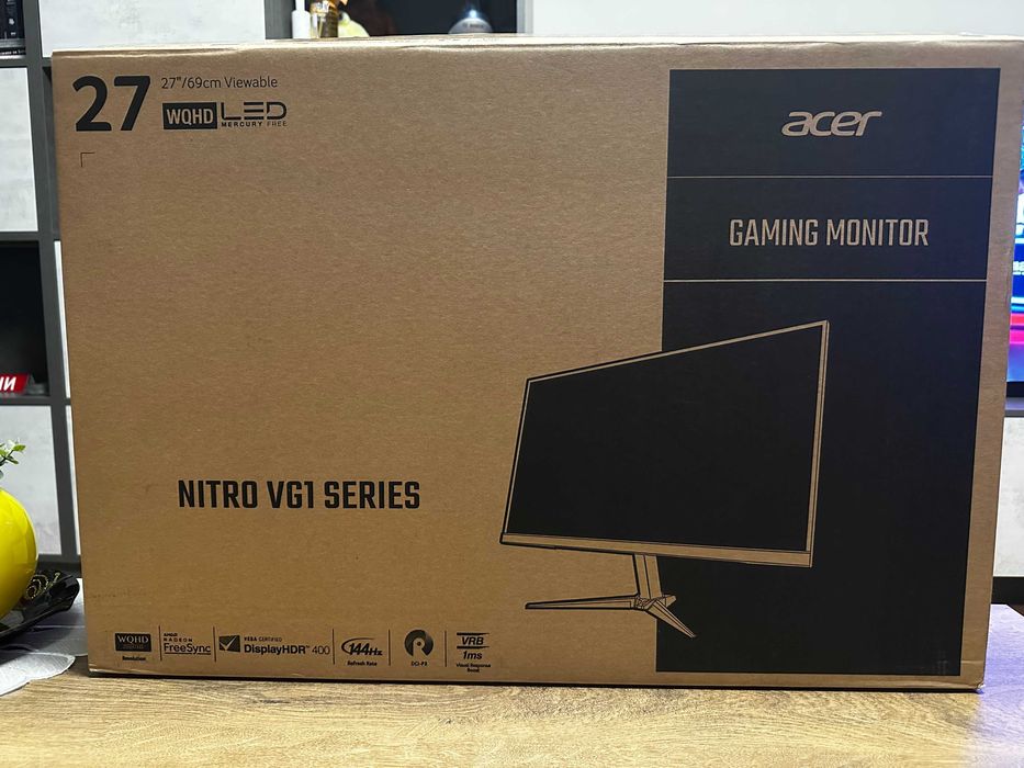 Монитор Acer Nitro VG271U 27" IPS 144Hz 2560x1440p WQHD