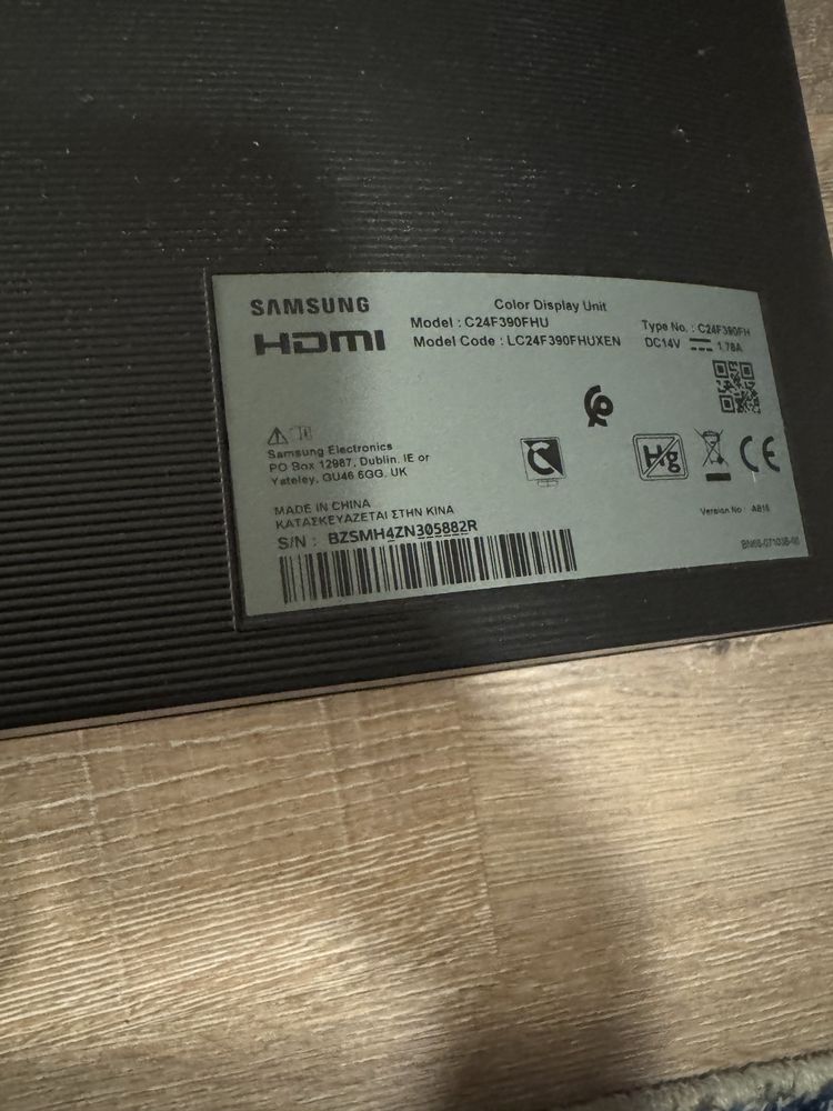 Монитор samsung c24f390FHU