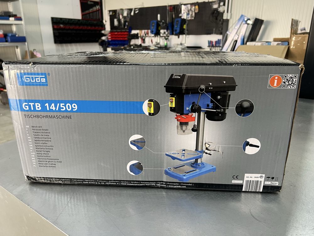 Нова Настолна Колонна бормашина-GÜDE GTB 14/509 / GUDE 55201 / 500 W