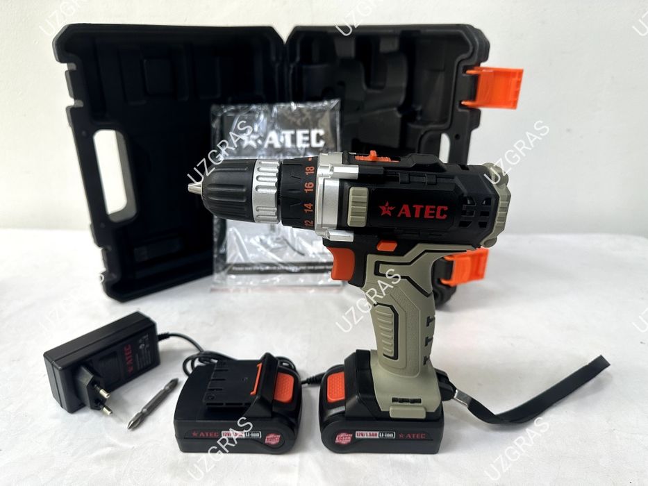 Бепул доставка дрель шуруповерт аккумуляторный ATEC 12v оригинал новый