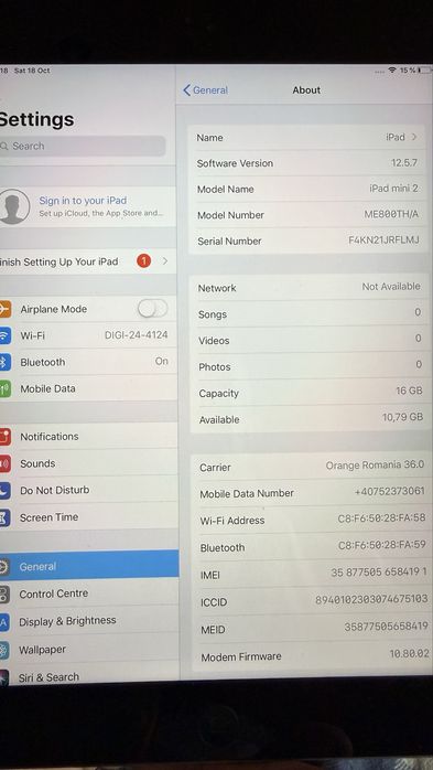 Mini ipad 2 / 16Gb wifi & celular