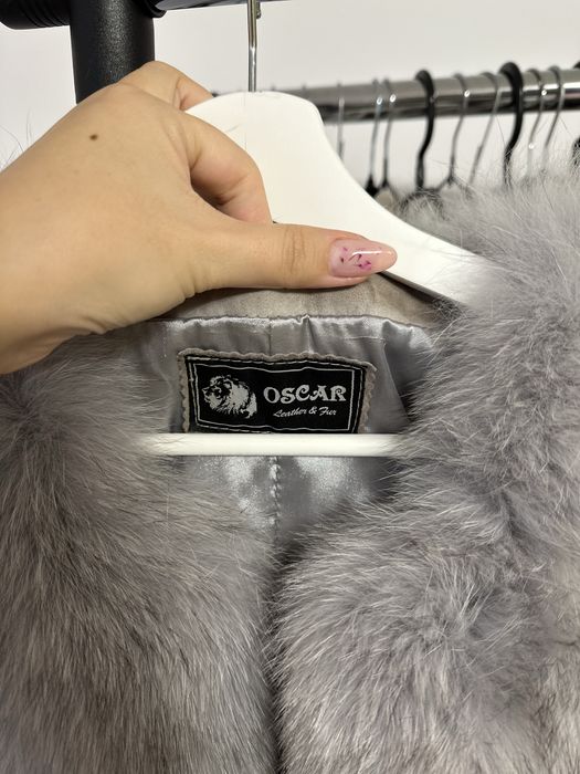 Vestă blană naturală vulpe