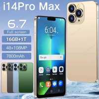 Smart phone i14 Pro Max 16GB+1TB 6.7 инча смарт телефон 7800mAh