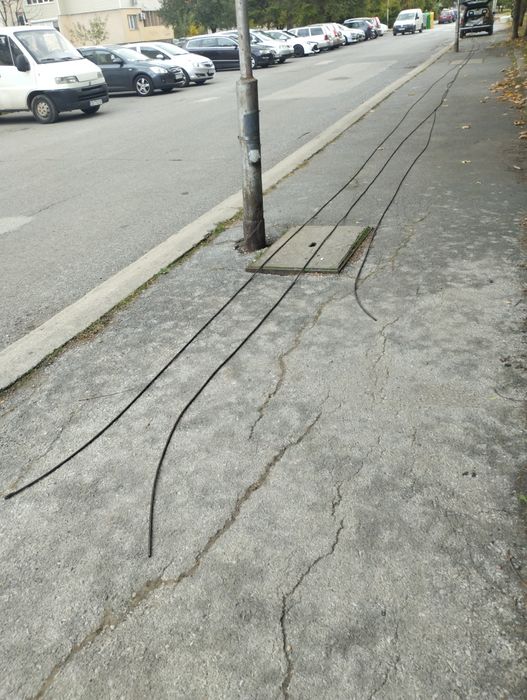 Стоманено въже на метър