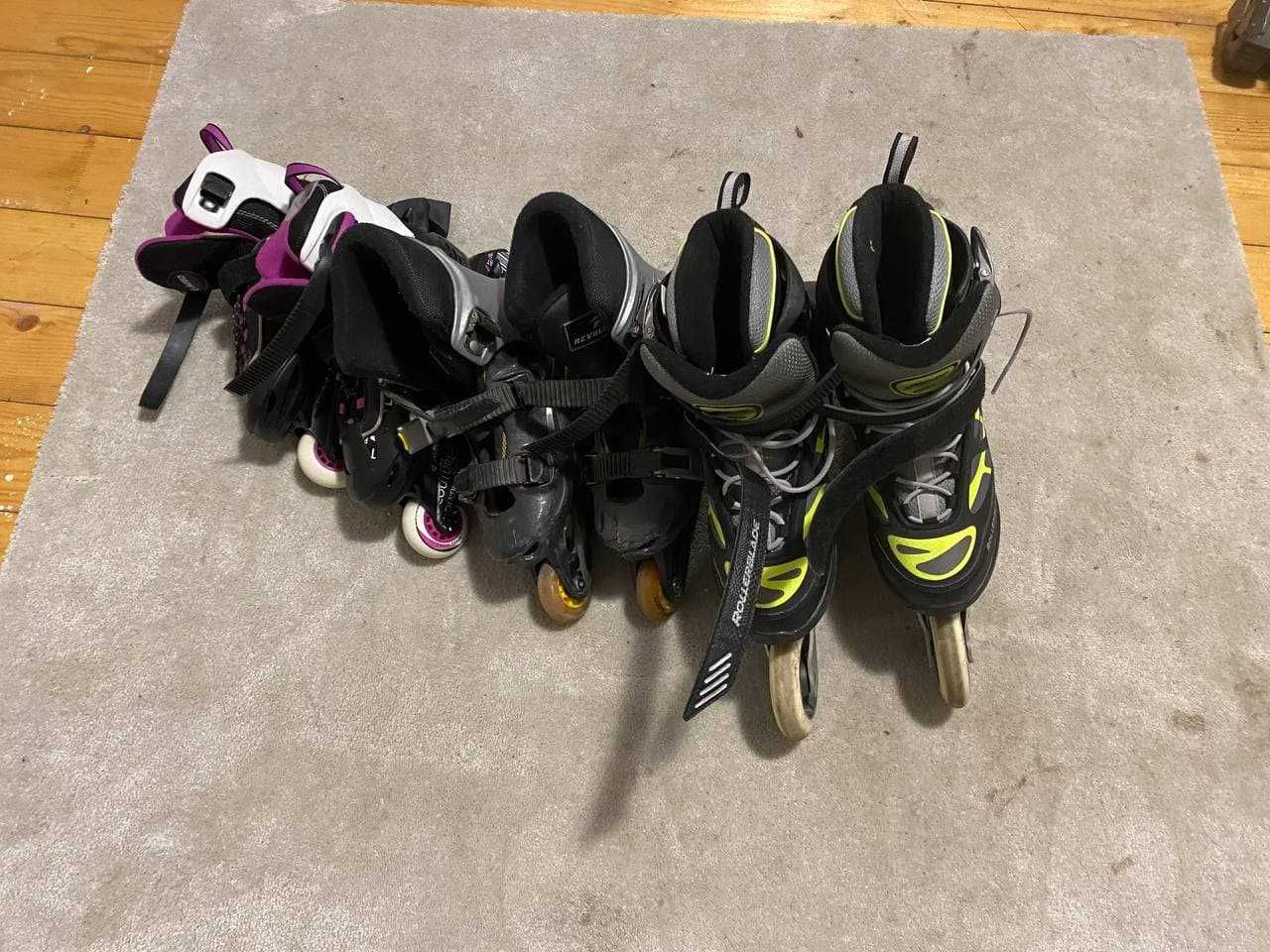 Role Rollerblade m100 nr 42,Role Revolution 33- 34,Role Avigo 36-38