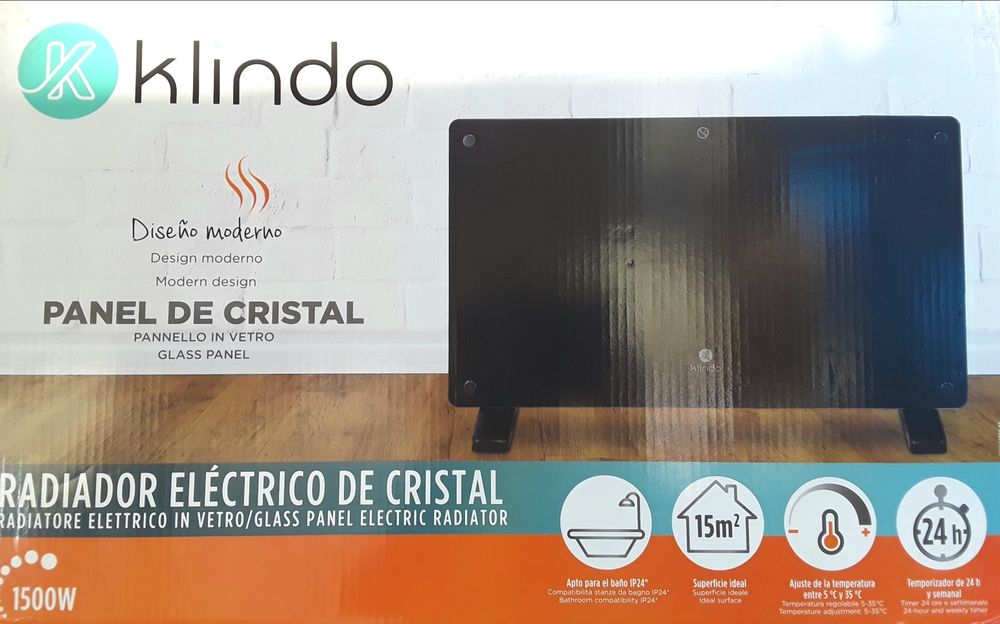 Convector panou cristal KLINDO 1500 W Nou - 160 Lei