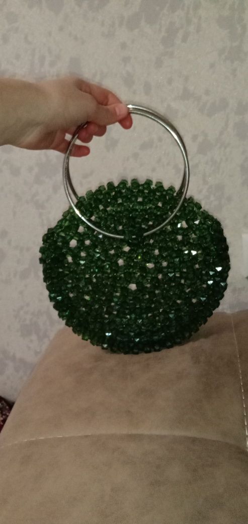 Ручная изделия сумка из бусина