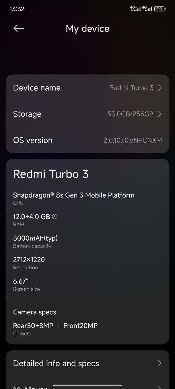 Redmi turbo 3...