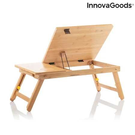 Masa pliabila InnovaGoods pentru laptop sau luat masa din Bambus