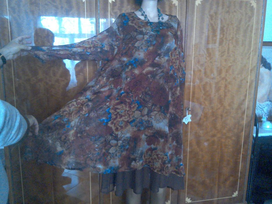 Rochie din voal, lungă, vaporoasă de ocazie