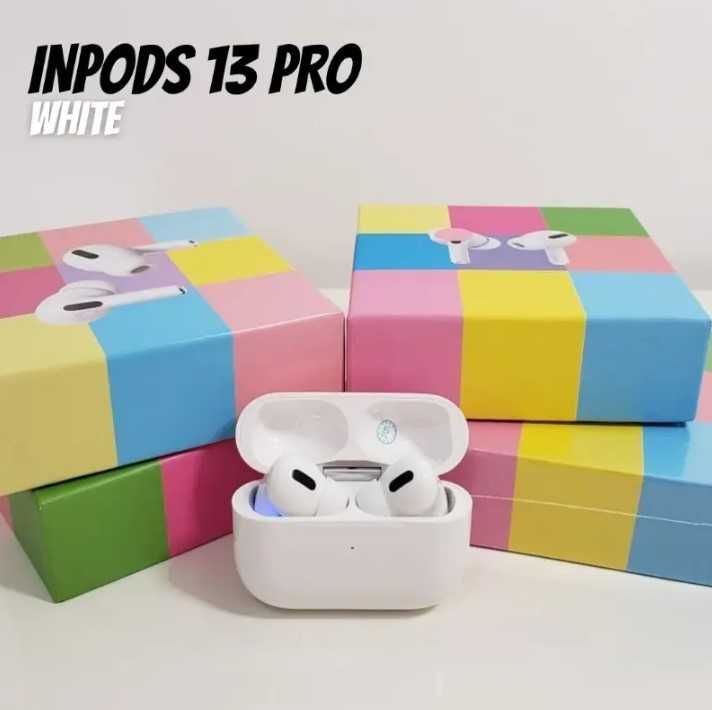 Безжични слушалки AirPods inPods Pro 13 Бял, Черен, Розов