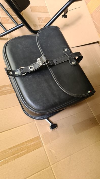 Sissy bar spatar Yamaha XVS 1300 Wildstar  / geanta piele Franco Cuoio