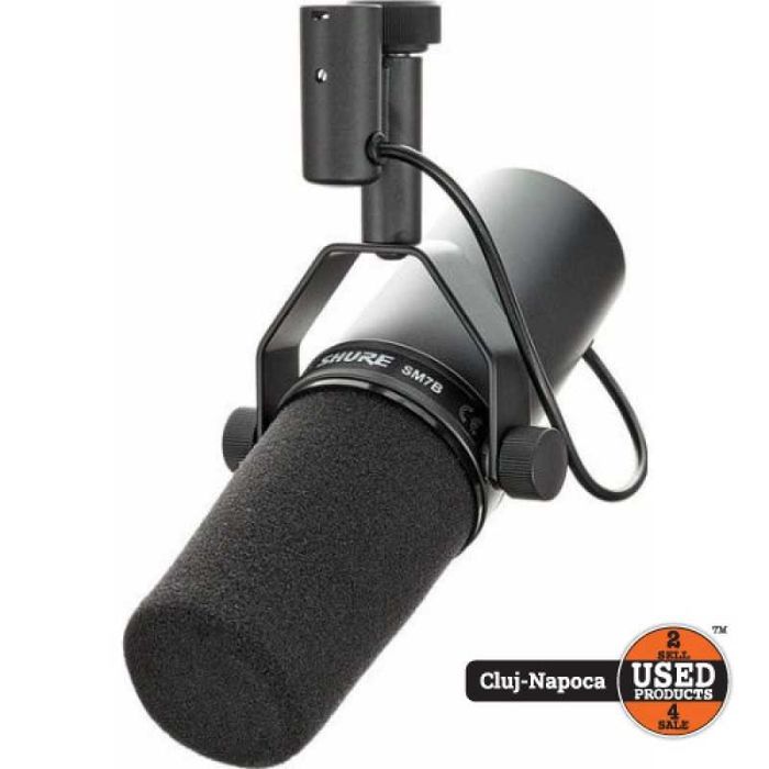 Microfon cu fir Condensator Shure SM7B, XLR, Cardioid |UsedProducts.ro