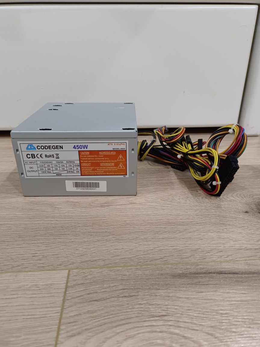 Блок питания codegen 450w atx 2.03(P4)