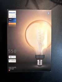 Bec LED dimabil Philips Hue WHITE FILAMENT G125 E27/7W/230V 2100K
