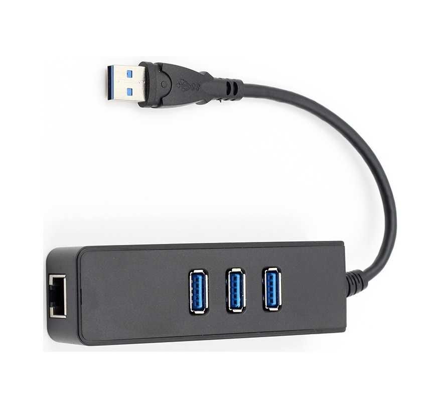 Ethernet адаптер USB 3.0/LAN  + 3 USB 3.0