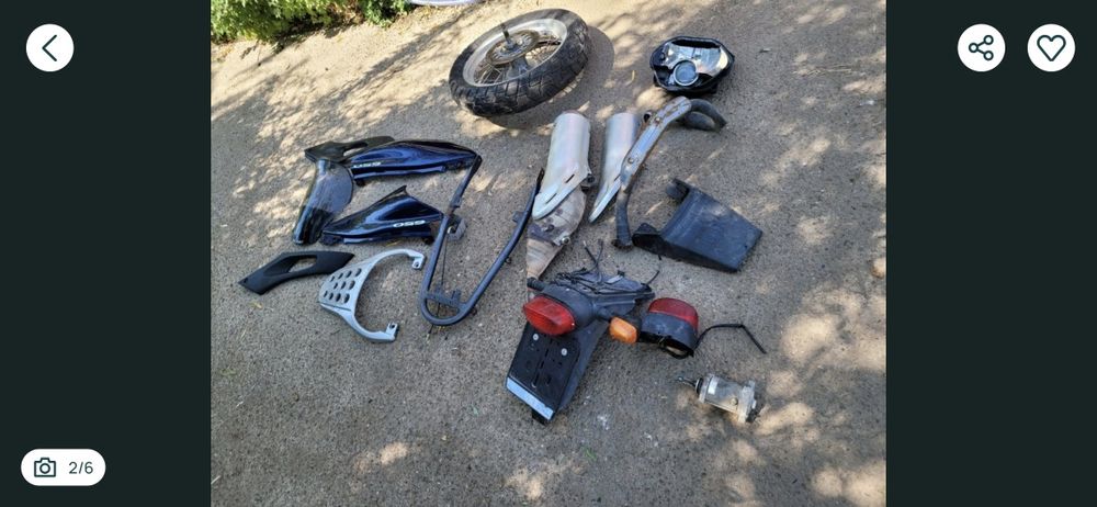 Roata moto suzuki xf 650 freewind, carene laterale, toba originala