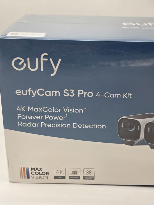 Set de 4 camere eufyCam S3 Pro, cameră de supraveghere solară wireless
