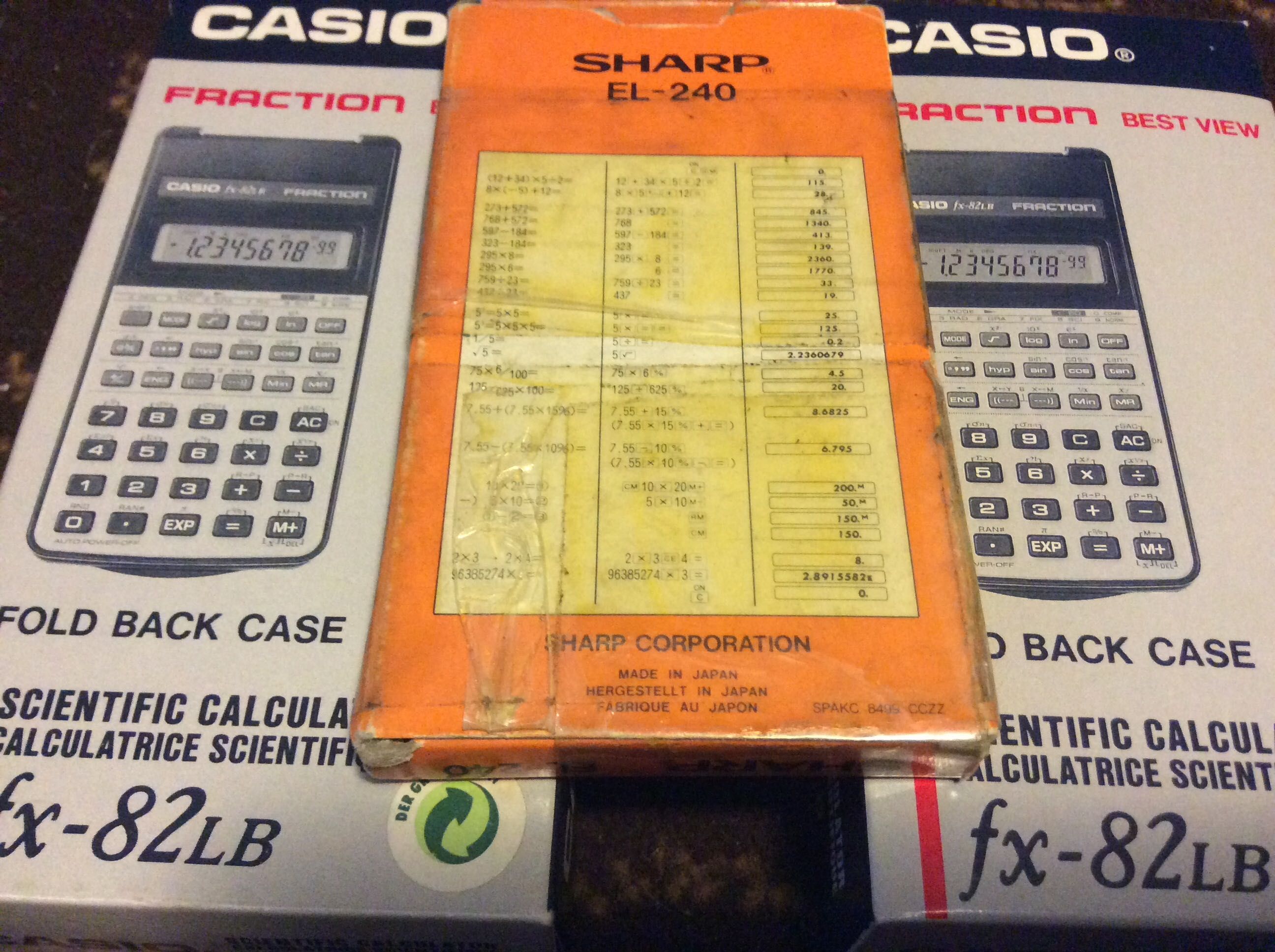 Lot 14 calculatoare Casio Seiko Sharp