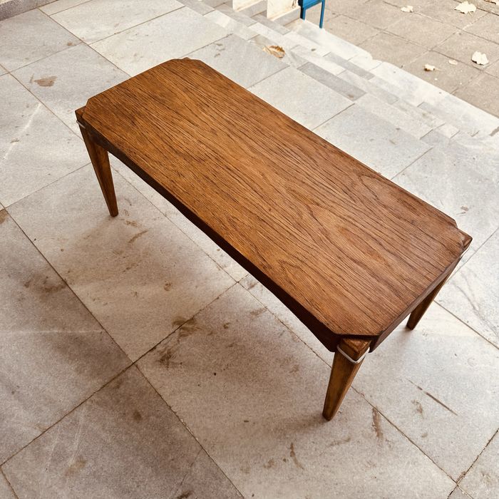 Шведска винтидж пейка / маса – Mid-Century Scandinavian дизайн