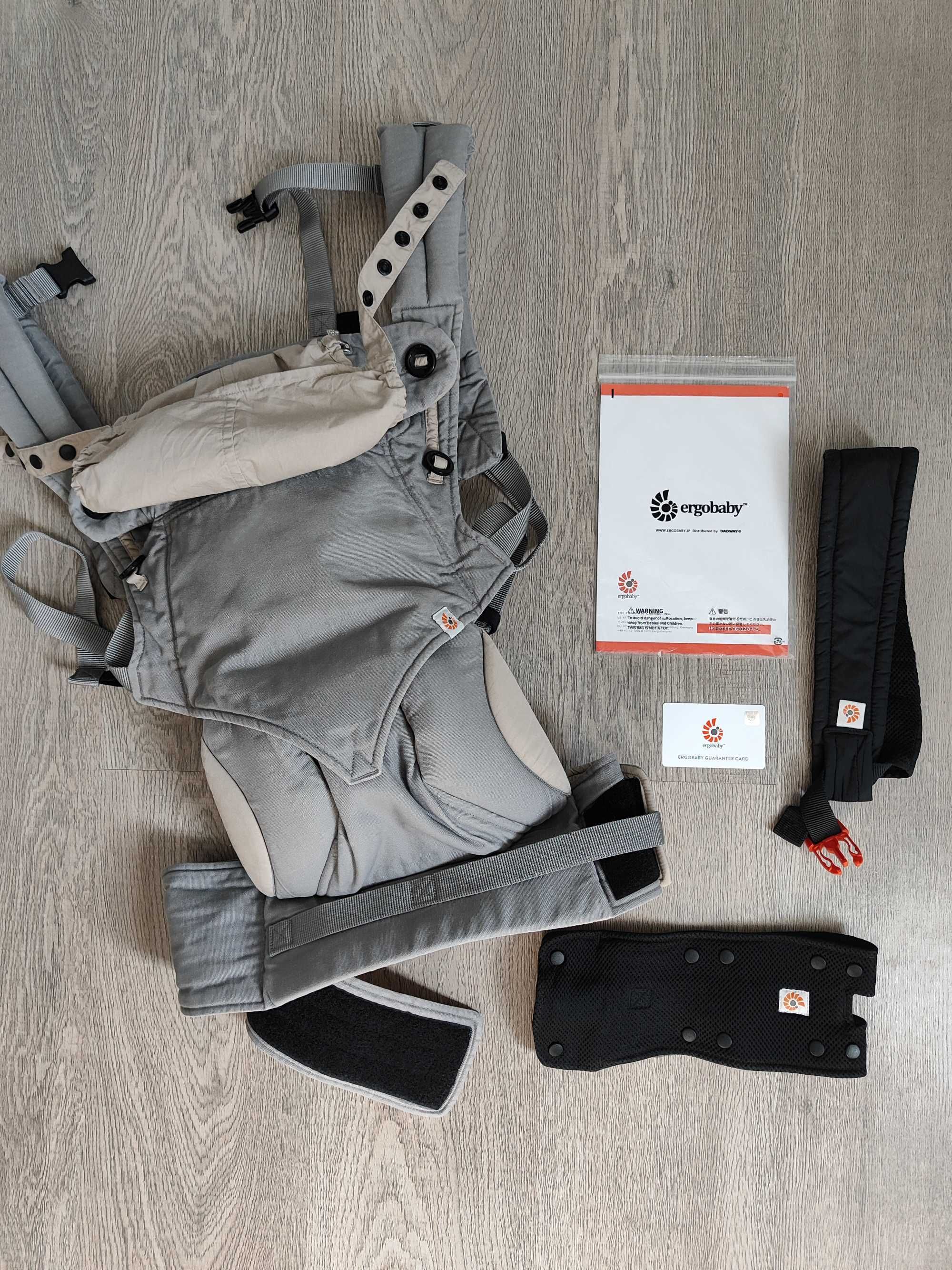 Эргорюкзак Ergobaby 360  All-Position Baby Carrier Grey