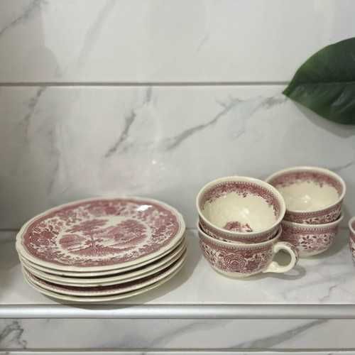 Чинии за предястие и чаши Villeroy and Boch, витринни, комплект 5+6