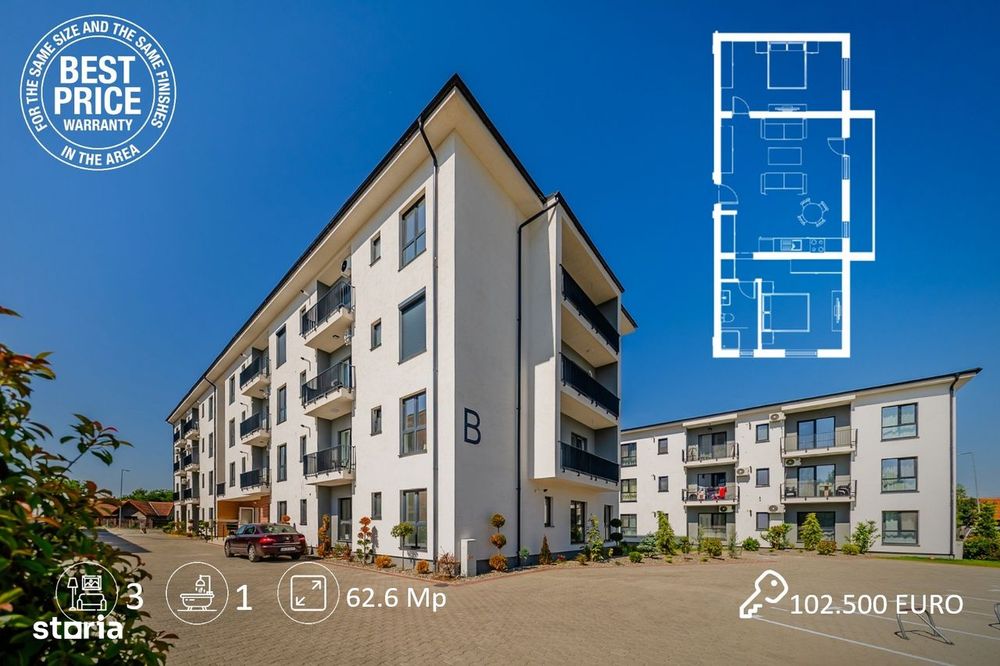 Apartament 2 camere în Grădiște | cu predare in decembrie