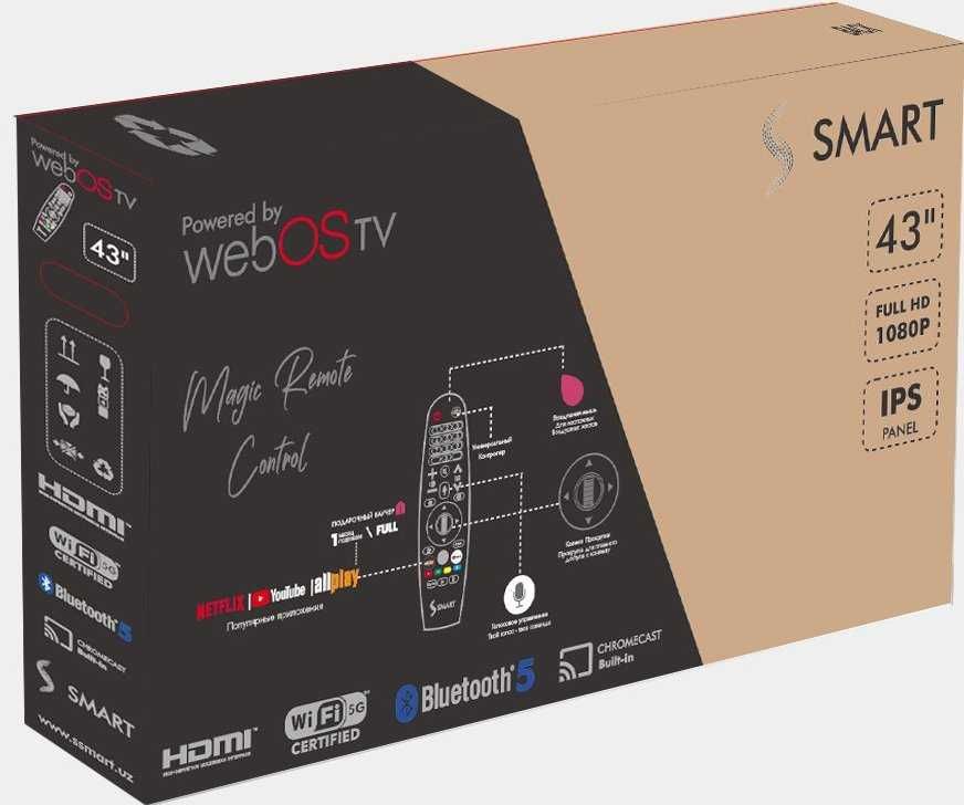 Телевизор S SMART 43FSV22 LG WEBOS TV  по Низким ценамДоставка!!