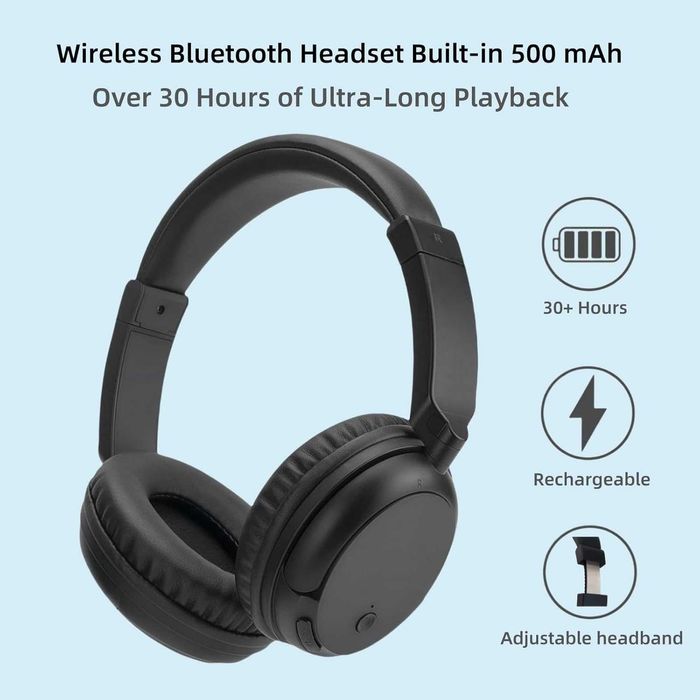 PROW Безжични слушалки с адаптер за телевизор, Bluetooth 5.3