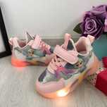 Adidasi roz cu lumini LED frozen ana elsa pt fetite mar 21