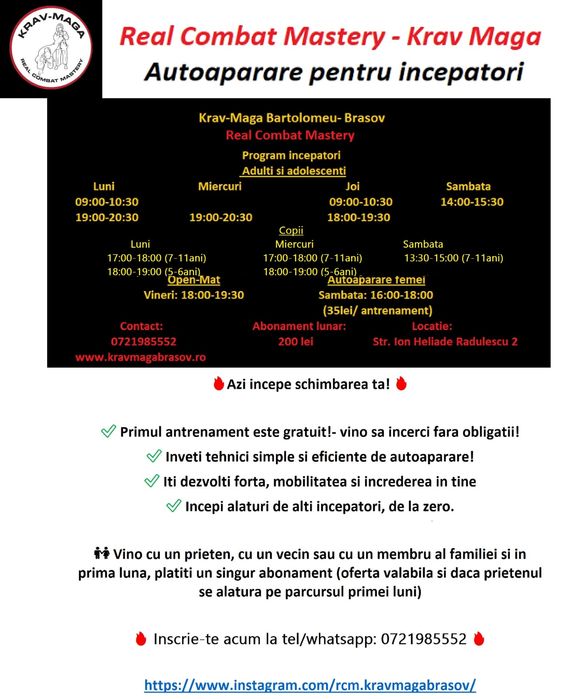 Curs arte martiale Adulti si Copii