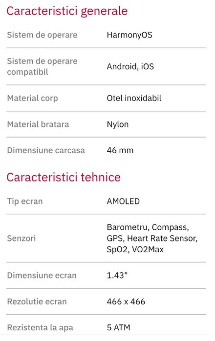 Ceas Huawei watch GT 5