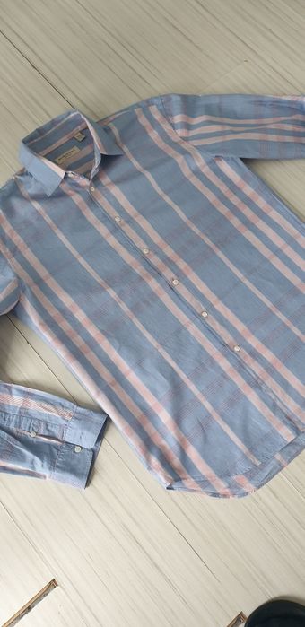 Burberry Cotton / Silk  Mens Size 50/ L  НОВО! ОРИГИНАЛ! Мъжка Риза!