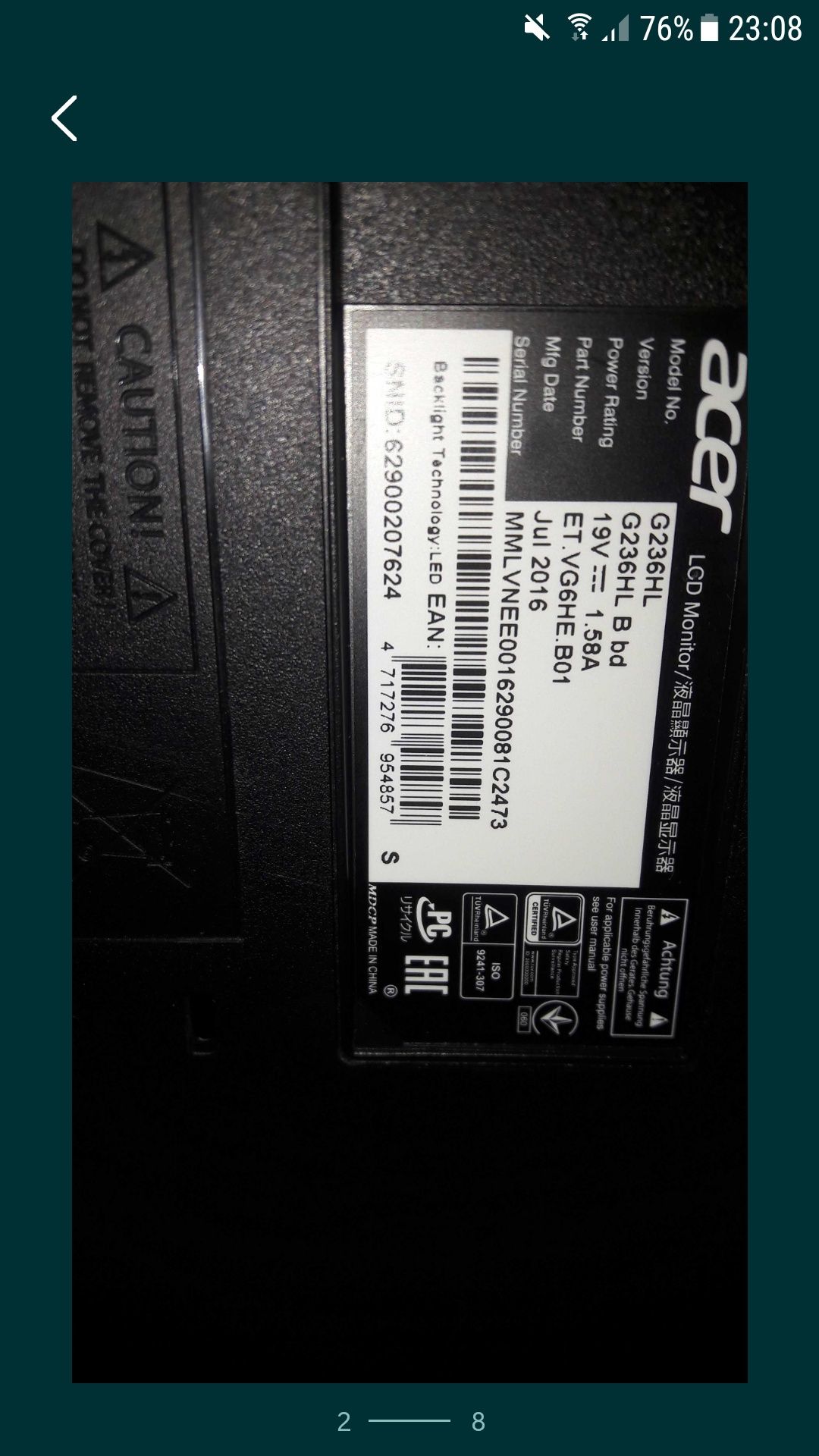 Acer 24"cu 19v,Assus 22" HP 19"5 Philips 22 cu 220v
