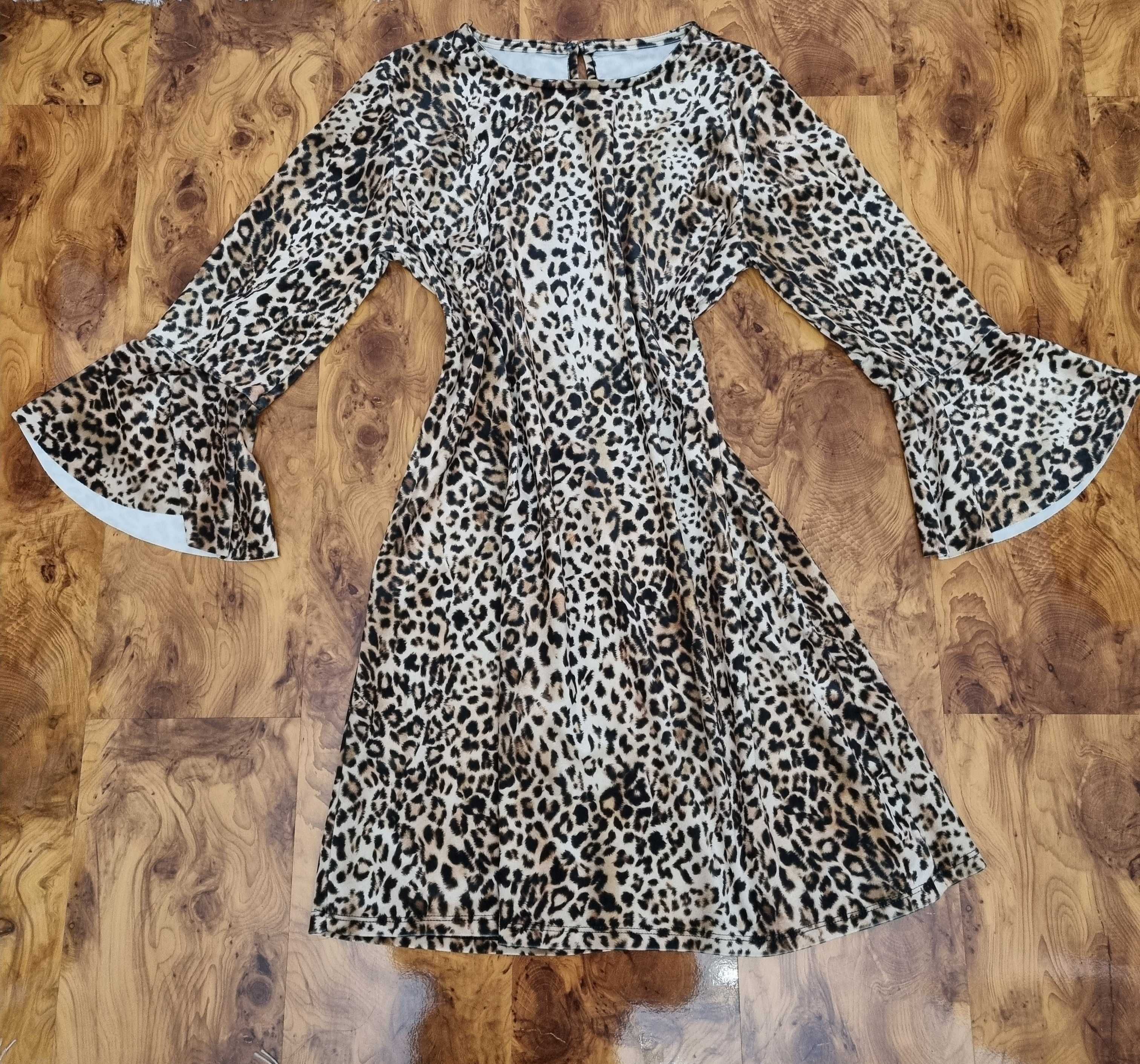 Rochie animal print scurta noua M-L